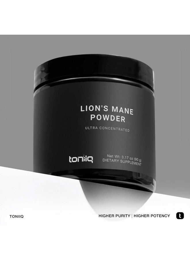 Toniiq Lion’s Mane Powder - Ultra High Potency 10:1 Extract with 30% Polysaccharides - Highly Concentrated - Third-Party Lab Tested - 90g - Image 3