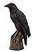 PTC PTC Black Raven Bird on Stump Statue Cold Cast Resin Figurine  - Image 2