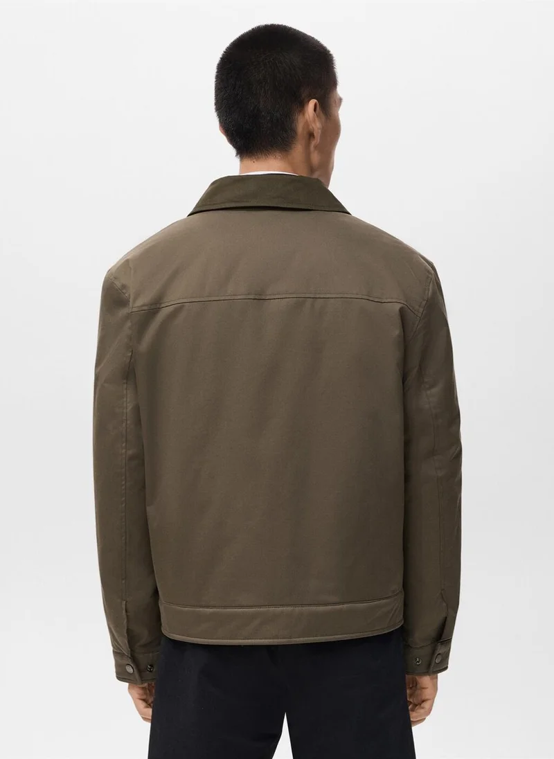 مانجو مان Cotton quilted jacket