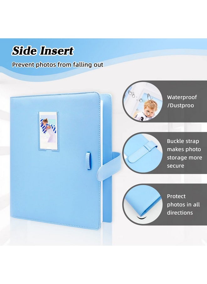 Ruibytree 640 Pockets Photo Album for Fujifilm Instax Mini 12 11 9 99 8+ 8 40 EVO LiPlay Instant Camera, Polaroid Snap/PIC-300/Z2300/ SocialMatic Instant Cameras & Zip Instant Printer (Blue)  - Image 5