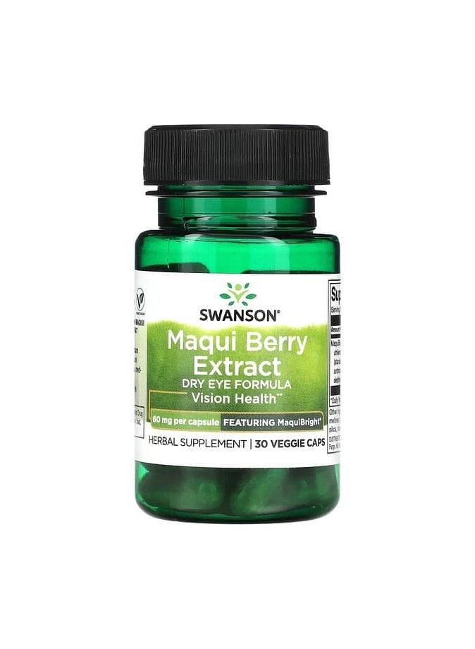 Maqui Berry Extract, 60 mg, 30 Veggie Caps