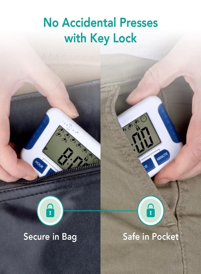 TabTime Pill Reminder with 8 Alarms per Day, Pill Tracker, Pill Timer, Medication Reminder Devices, Medication Tracker, Essential Parkinson's Patient Gadget - Image 4