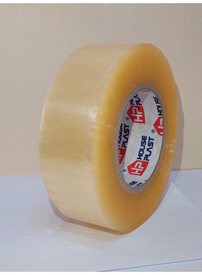 HousePlast High-performance packaging tape for shipping, moving, office, and carton sealing - clear - 270-meter (300-yard) - Image 1