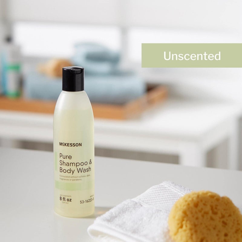 McKesson Pure Shampoo and Body Wash, Sulfates, Dyes, Fragrance and Parabens Free, Unscented, 8 oz, 1 Count - Image 5