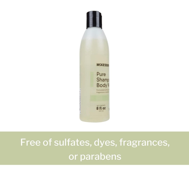 McKesson Pure Shampoo and Body Wash, Sulfates, Dyes, Fragrance and Parabens Free, Unscented, 8 oz, 1 Count - Image 3