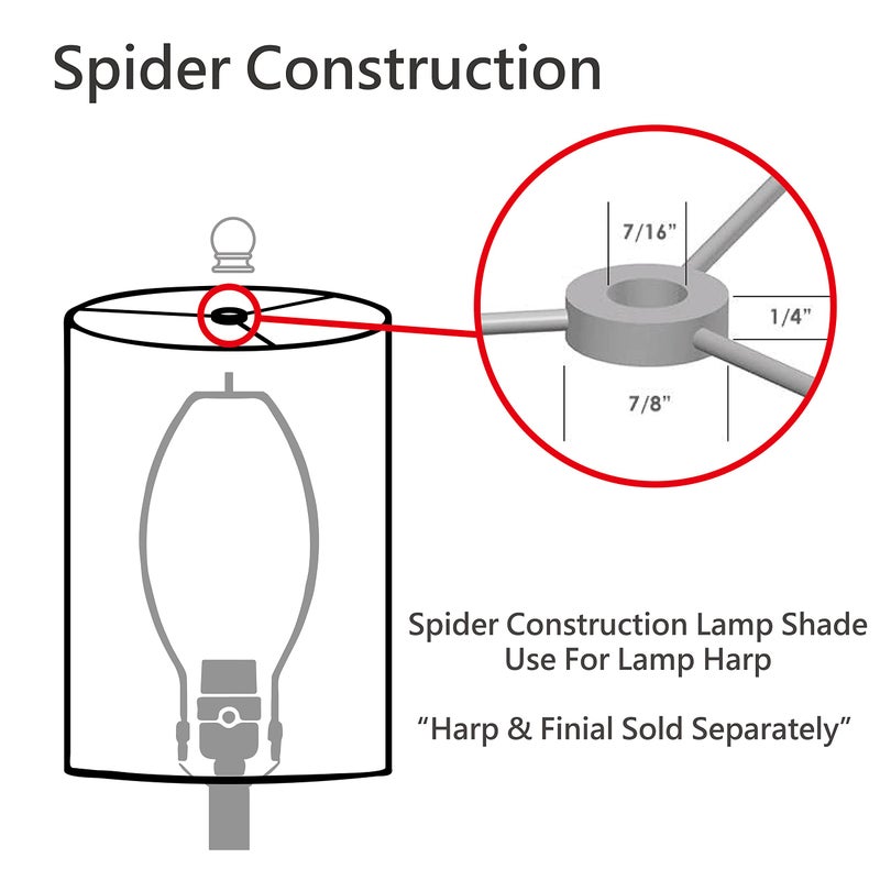 Aspen Creative 30156A Transitional Bell Shape Spider Construction Lamp Shade in Copper, 12" wide (6" x 12" x 9 1/2") - Image 4