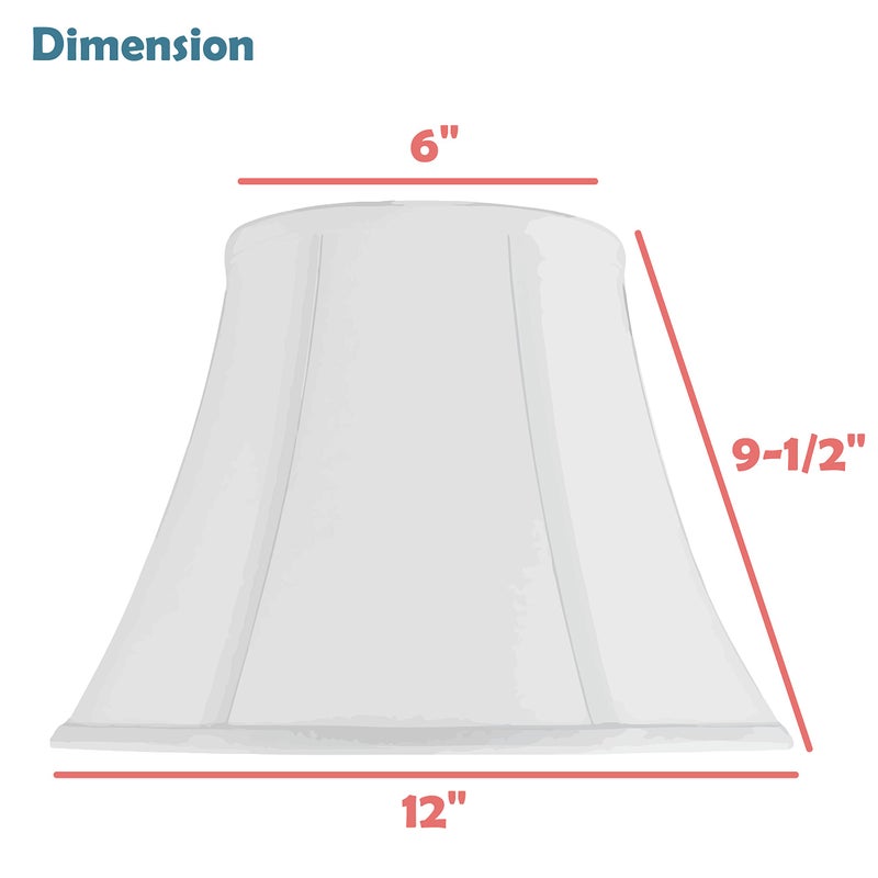 Aspen Creative 30156A Transitional Bell Shape Spider Construction Lamp Shade in Copper, 12" wide (6" x 12" x 9 1/2") - Image 3