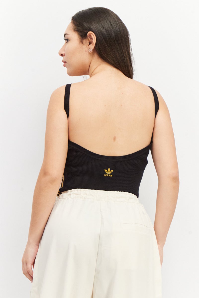 adidas Originals Women Sportswear Fit Brand Logo Bodysuits, Black  - Image 4