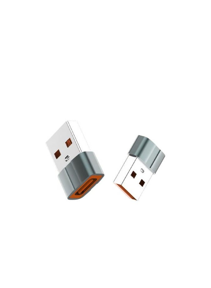 لدنيو لدينو محول USB-C انثى الى USB ذكر LC150 من لدنيو، حجم صغير  مناسب لاجهزة متعددة، مصنوع من الالومنيوم - رمادي  - Image 1