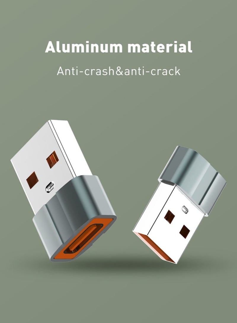 لدنيو لدينو محول USB-C انثى الى USB ذكر LC150 من لدنيو، حجم صغير  مناسب لاجهزة متعددة، مصنوع من الالومنيوم - رمادي  - Image 3