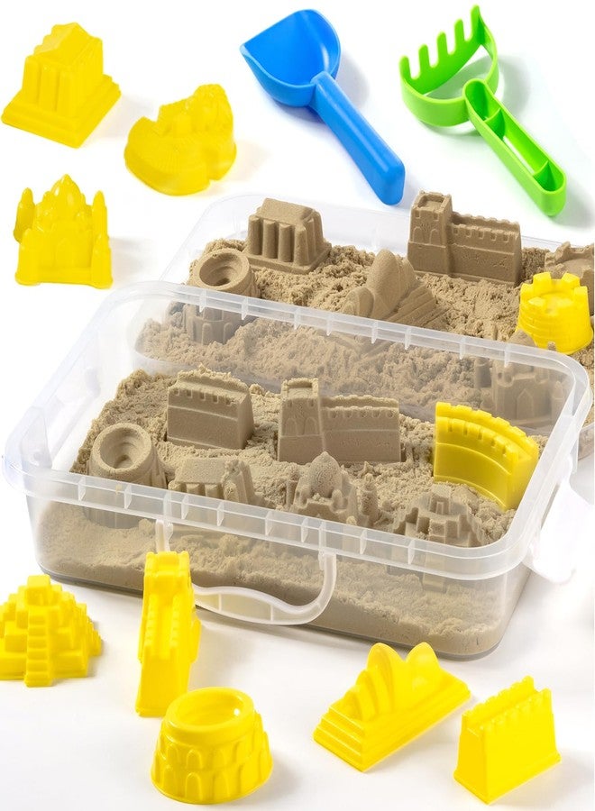 PreTrans Construction Sensory Bin - World Landmarks Sensory Sand Box - Fun Pretend Play Toys for Toddlers & Kids, Outdoor Boy Toys - Image 1