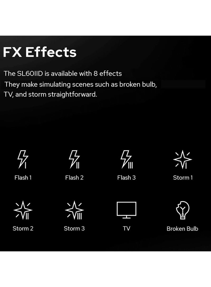 Godox SL60IID Daylight Video Light SL-60W | 60W LED Studio Lighting | Adjustable Brightness | Perfect for Photography & Videography - Image 2