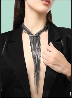 SOHI Silver Plated Designer Party Necklace For Women  - Image 2