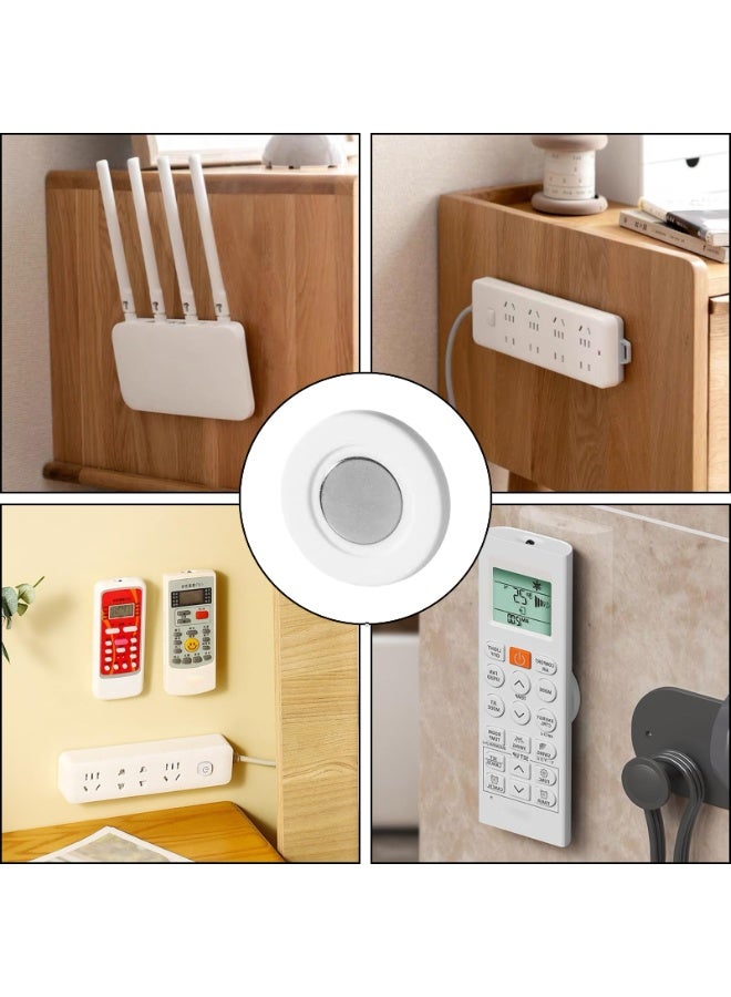 NIBEMINENT حامل تحكم عن بعد مغناطيسي غير مرئي 11 قطعة - بدون مسامير، تصميم صناعي خالي من الأثر - سهل التركيب مع تشطيب مطلي، مثالي لإعداد الترفيه المنزلي، إعداد الترفيه | حامل حائط حديث | حامل بلاستيكي متين، حامل تحكم عن بعد - Image 5