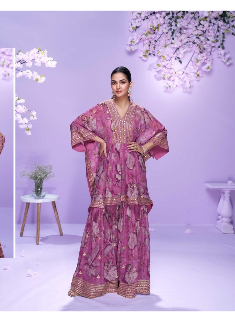 Georgette-Digital-Designer-Kaftan-with-Gharara