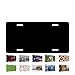 BDFHYK Custom License Plate for Front of Car Personalized Aluminum Vanity Plate with Photo Text Logo RustFree Metal Auto Tag 6x12 Inch Decorative Car Accessories for Men Women PureBlack - Image 2