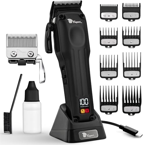 Fagaci Professional Hair Clippers for Men with Superior Precision 5X Longer Sharpness Professional Barber Clippers Cordless with 2 Blades Fade Taper Brushless Motor Mens Hair Clipper Cordless Set - Image 1