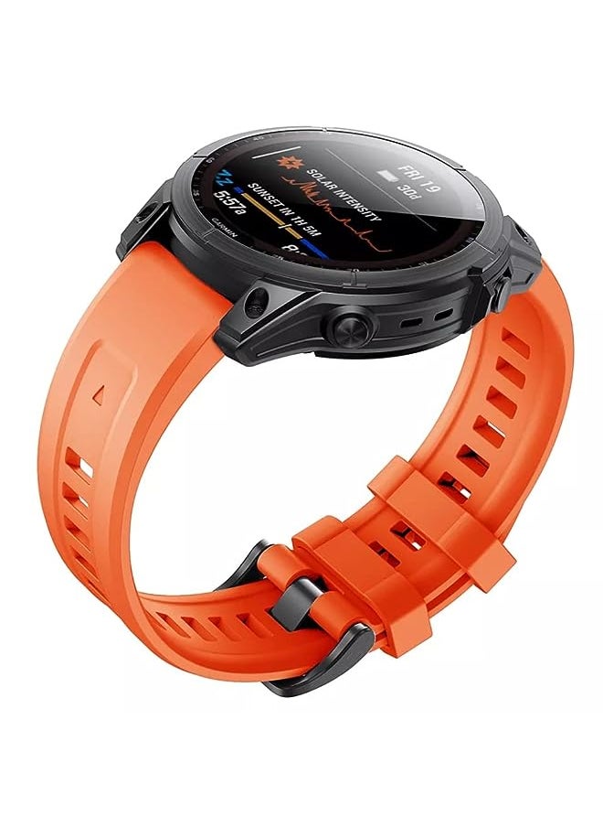 Dado - Silicone strap 22 mm Compatible with Garmin watch Fenix 7 | Fenix 6 | Fenix 5 | 6 Pro | 5 Plus | Approach S60 Smartwatch strap - Image 1