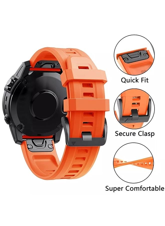 Dado - Silicone strap 22 mm Compatible with Garmin watch Fenix 7 | Fenix 6 | Fenix 5 | 6 Pro | 5 Plus | Approach S60 Smartwatch strap - Image 1