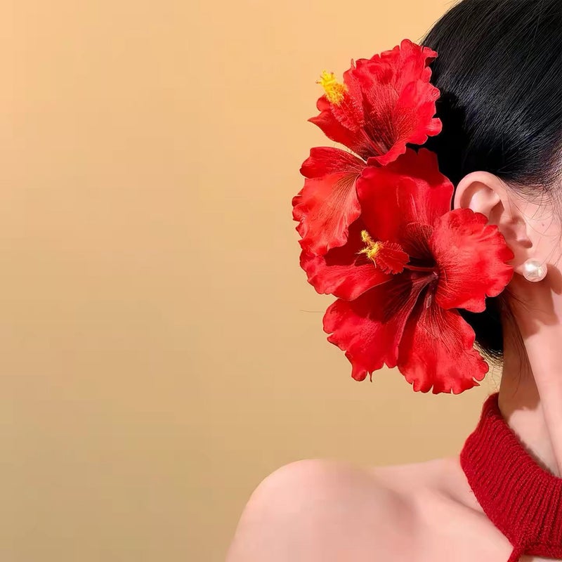 أزرار شعر على شكل بيض أزرق زهور لتسريحات الشعر للعطلات الشاطئية وجلسات التصوير اليومية وإكسسوارات الشعر - Image 3