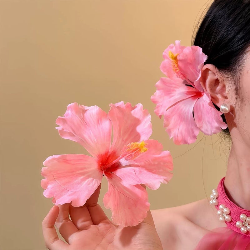أزرار شعر على شكل بيض أزرق زهور لتسريحات الشعر للعطلات الشاطئية وجلسات التصوير اليومية وإكسسوارات الشعر - Image 1