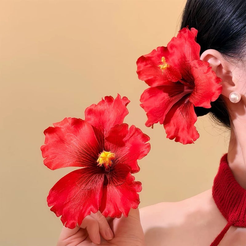 أزرار شعر على شكل بيض أزرق زهور لتسريحات الشعر للعطلات الشاطئية وجلسات التصوير اليومية وإكسسوارات الشعر - Image 4