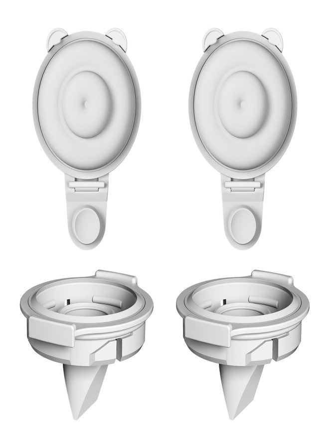 IVARONAL 4PC Upgraded M9 Breast Pump Replacement Part, Including 2pcs Duckbill Valve and 2pcs Double-Layed Diaphragms for Momcozy Upgraded Mobile Flow | Upgraded M9, Valve, Diaphragms, 4PC Gray - Image 1