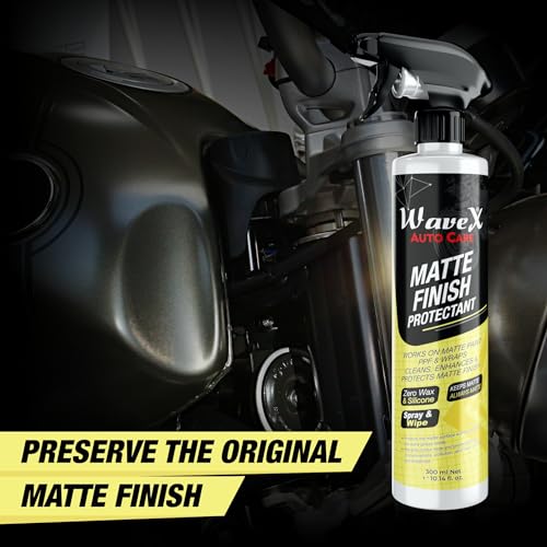 Wavex Matte Finish Maintainer 350ml Combo | Wash, Clean, Protect and Maintain Matte Bikes & Cars | Consists of Matte Wash Shampoo, Maintainer, Microfiber, Chrome & Metal Polish - Image 4