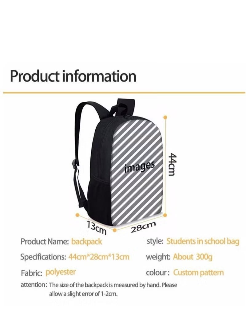 STITCH 3 Piece Stitch 3D Print Insulated Lunch Backpack Set Multicolour - Image 2