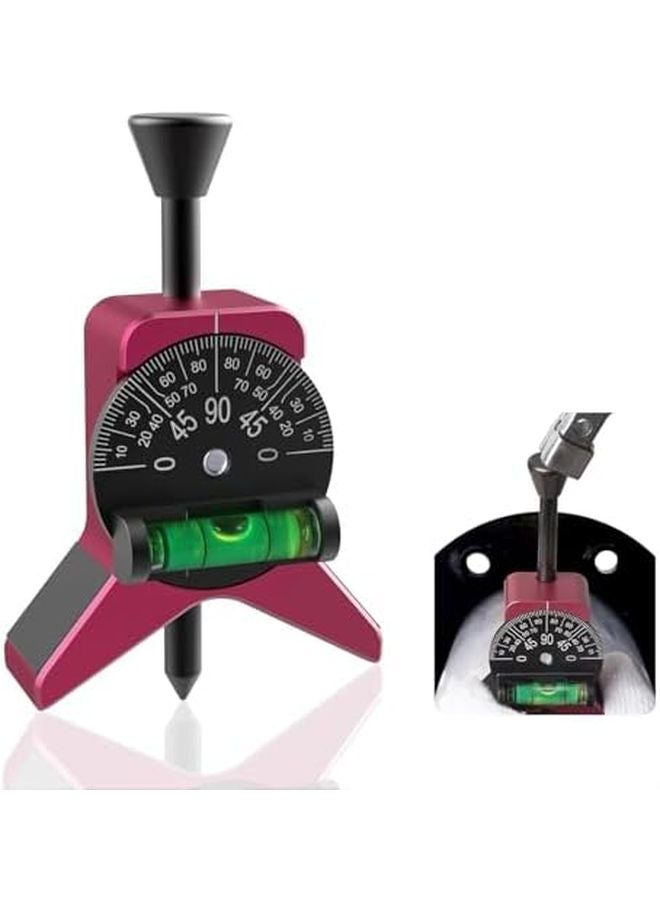 Professional Magnetic Pipe Center Finder Tool Adjustable Dial Bubble Protractor Anodized Aluminum 1 1 2 to 6 Inch - Image 1