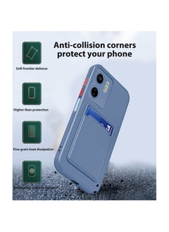 دبليو تيك غطاء حماية من السيليكون TPU مع حامل بطاقات لهاتف Xiaomi Redmi 13C 4G 2023 / Xiaomi Poco C65 4G 2023 رمادي  - Image 2