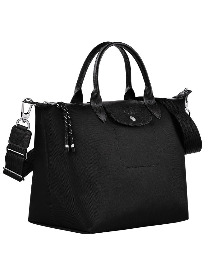 Longchamp Energy Large Shoulder Crossbody Bag, Black, Waterproof Fabric - Image 3