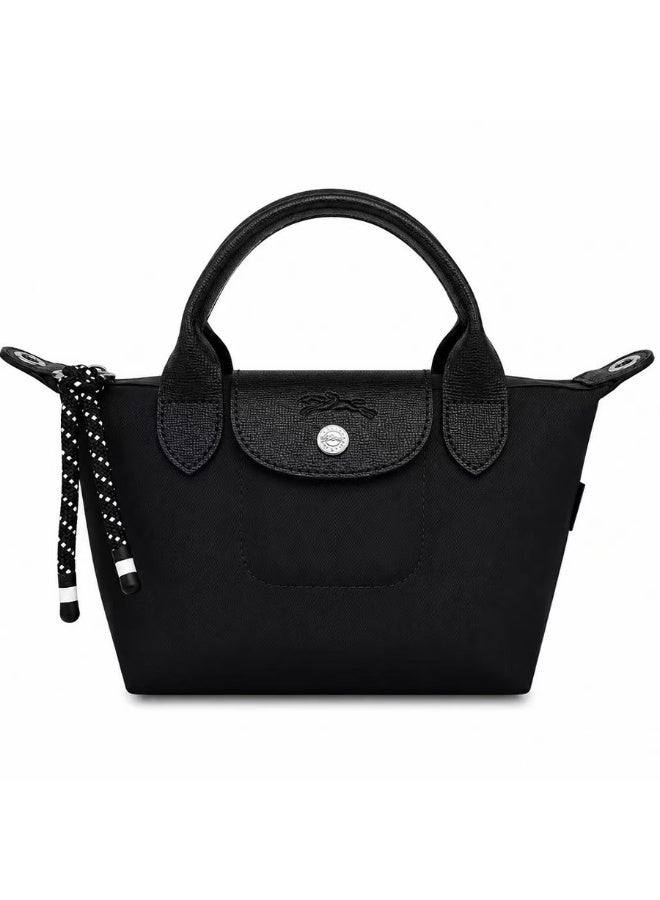 Longchamp Energy Large Shoulder Crossbody Bag, Black, Waterproof Fabric - Image 1