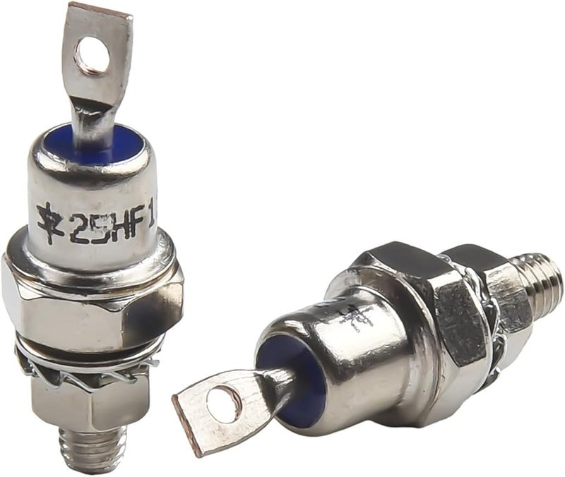 25A صمام ثنائي مقوم مثبت على قاعدة 25HFR120 ذو تيار اندفاعي عالي لشحن البطاريات ومصادر الطاقة - Image 2