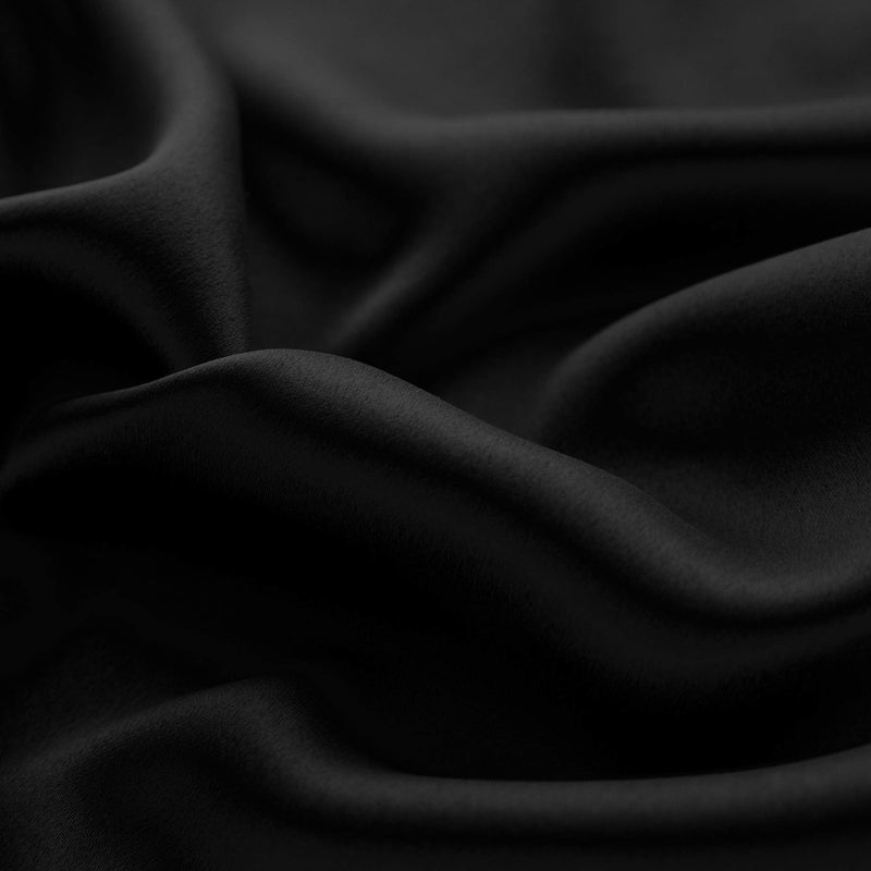 Mrs.Naturall Mrs.Naturall Black Valances for Windows 2 Pack Small Blackout Calence Topper of Startain Light Blocker Stertains for Basement Window 18 Inch Length  - Image 5