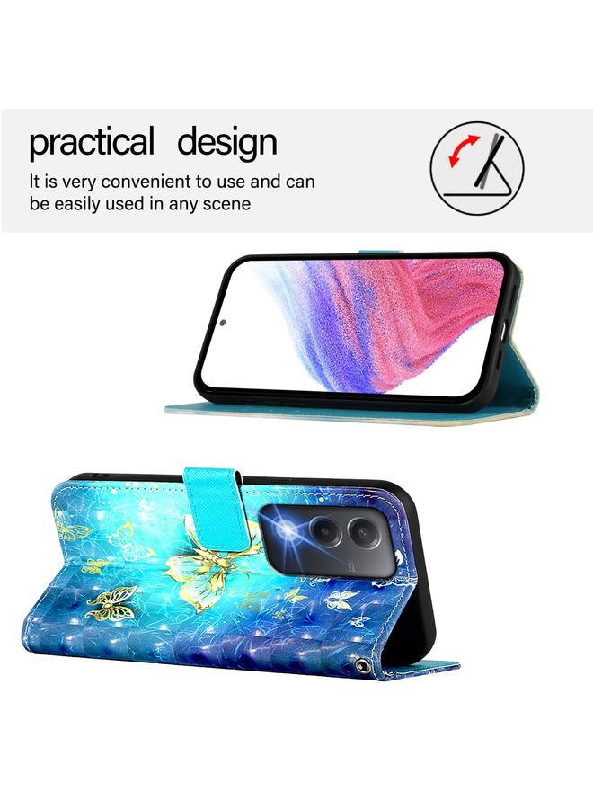 اس-توب جراب لهاتف OPPO A80 5G إصدار الاتحاد الأوروبي / K12x 5G جراب هاتف جلدي أفقي ثلاثي الأبعاد عالمي - Image 3