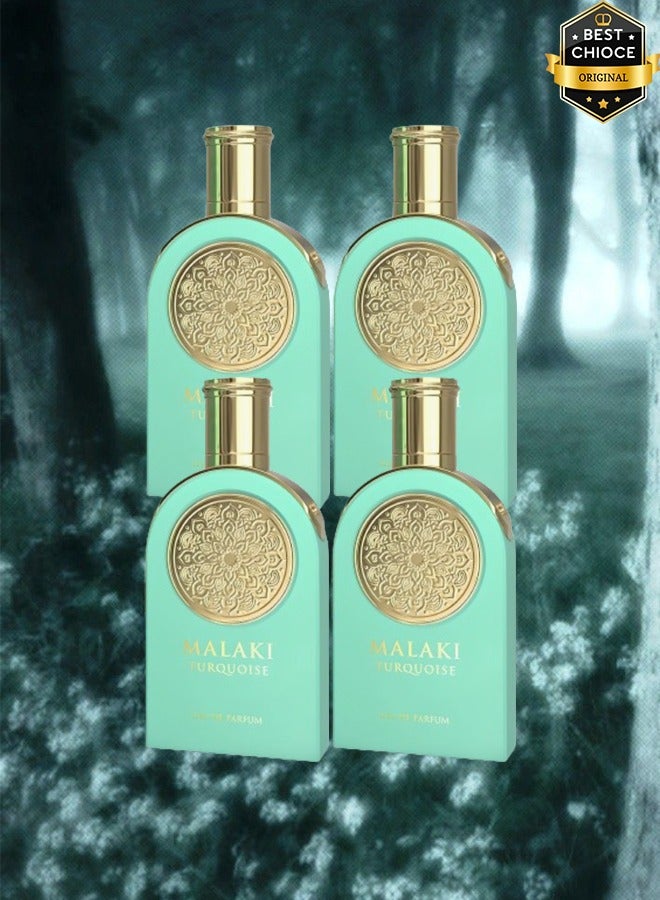 Sahari 4 Pieces Malaki Turquoise Perfume 100ml EDP - Image 1