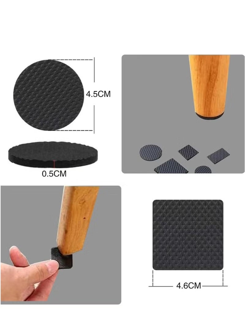 48 Pcs Furniture Feet Pads, Non-Slip Rubber Furniture Pads, Wood Floor Protector Pads, Self  - Image 4