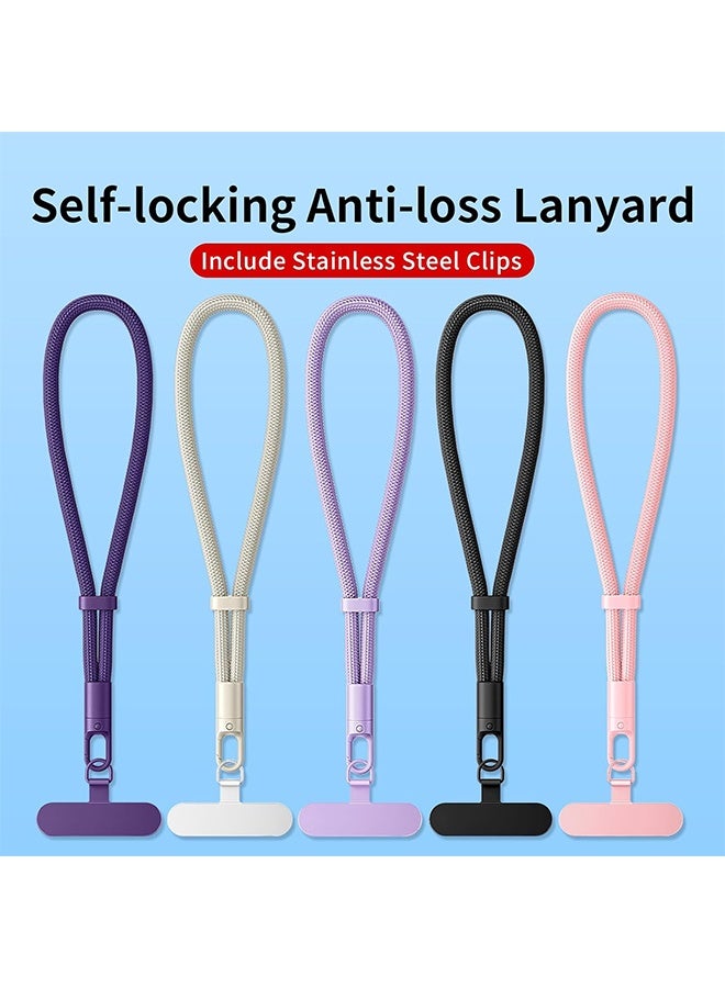 HY Hand Wrist Strap Lanyard,Universal Cell Phone Multifuctional Patch Lanyards for Women and Men (Black) - Image 2