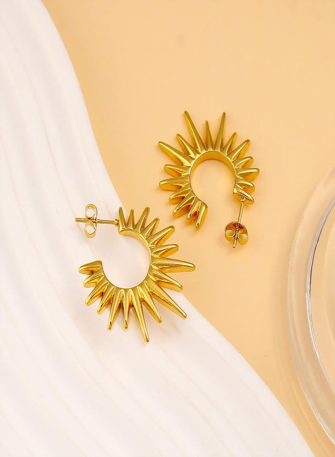 AMAAL Earrings set for women stylish earinging western Stylish Chunky Golden Dainty Small Huggie Hoop Earrings | Aesthetic Hoops Bali Studs | Korean Fashion Jewellery for Women Girls 185 - Image 5