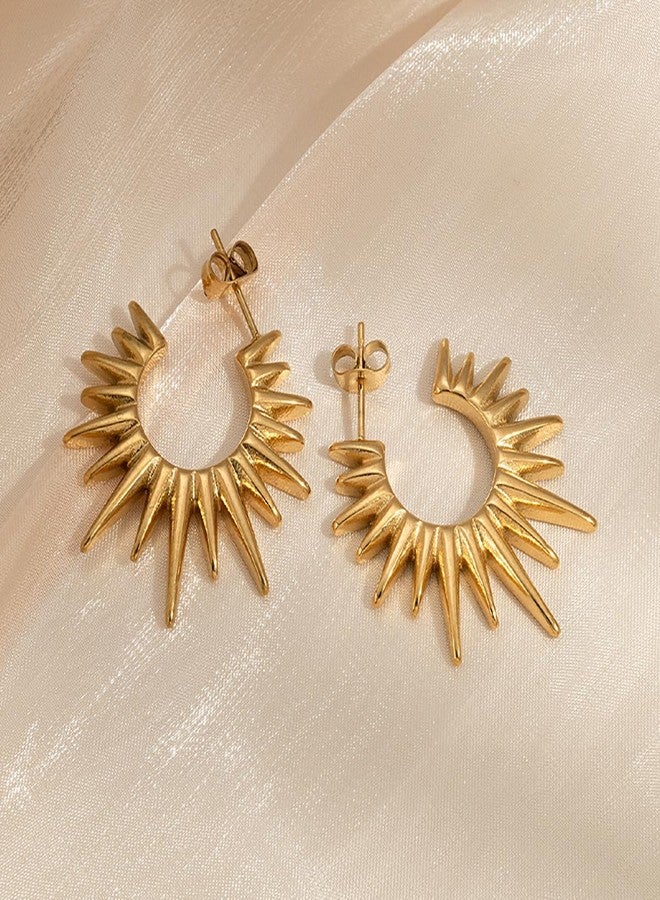 AMAAL Earrings set for women stylish earinging western Stylish Chunky Golden Dainty Small Huggie Hoop Earrings | Aesthetic Hoops Bali Studs | Korean Fashion Jewellery for Women Girls 185 - Image 3
