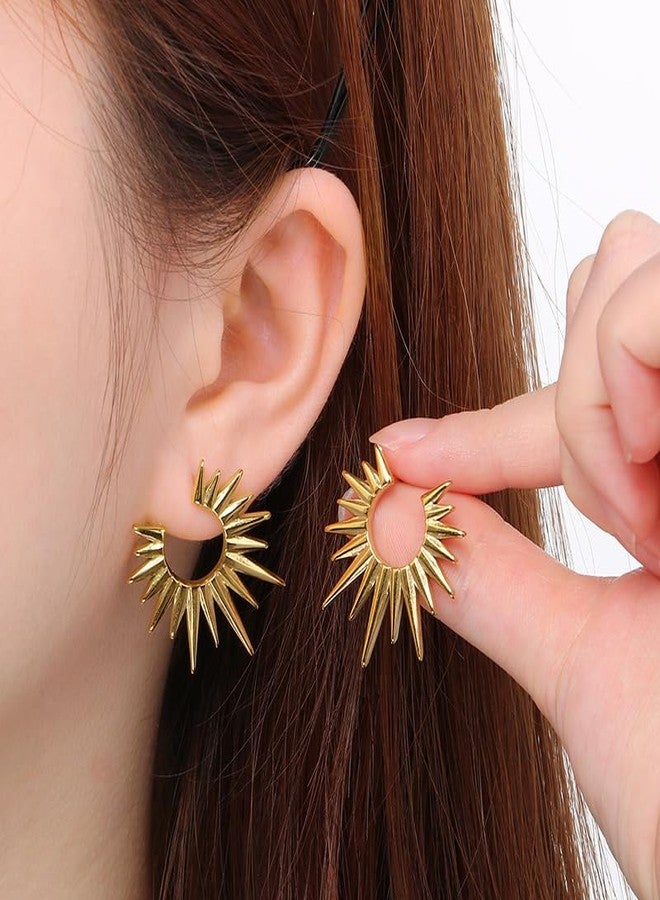 AMAAL Earrings set for women stylish earinging western Stylish Chunky Golden Dainty Small Huggie Hoop Earrings | Aesthetic Hoops Bali Studs | Korean Fashion Jewellery for Women Girls 185 - Image 2