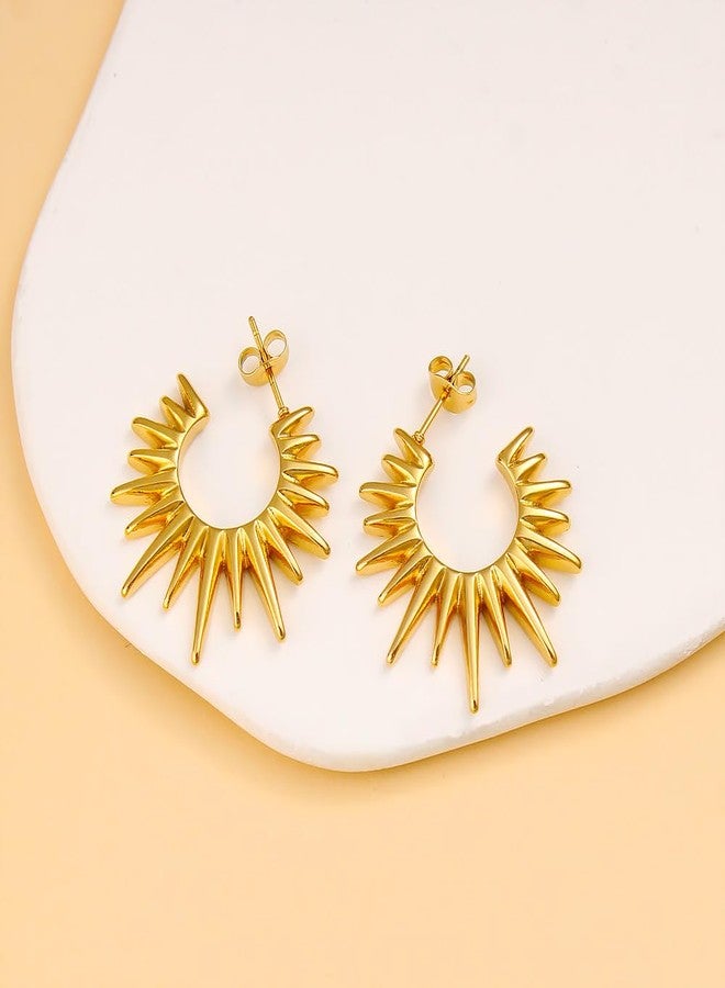 AMAAL Earrings set for women stylish earinging western Stylish Chunky Golden Dainty Small Huggie Hoop Earrings | Aesthetic Hoops Bali Studs | Korean Fashion Jewellery for Women Girls 185 - Image 4