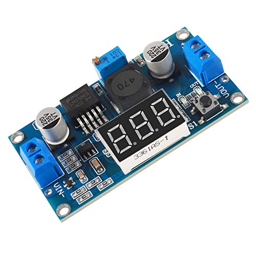 DORHEA 5Pcs LM2596S DC-DC LM2596 with LED Display Voltmeter Buck Converter Step-Down Regulator 4.0-40V to 1.25-37V DC 36V to 24V to 12V to 5V Power Supply Module Compatible with Car Motor Buck - Image 5