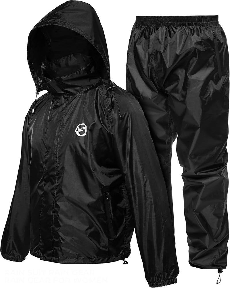 Foxelli Waterproof Rain Suit – Durable Breathable Lightweight Rainwear for Men & Women Perfect for Motorcycle Golf Fishing - Image 1