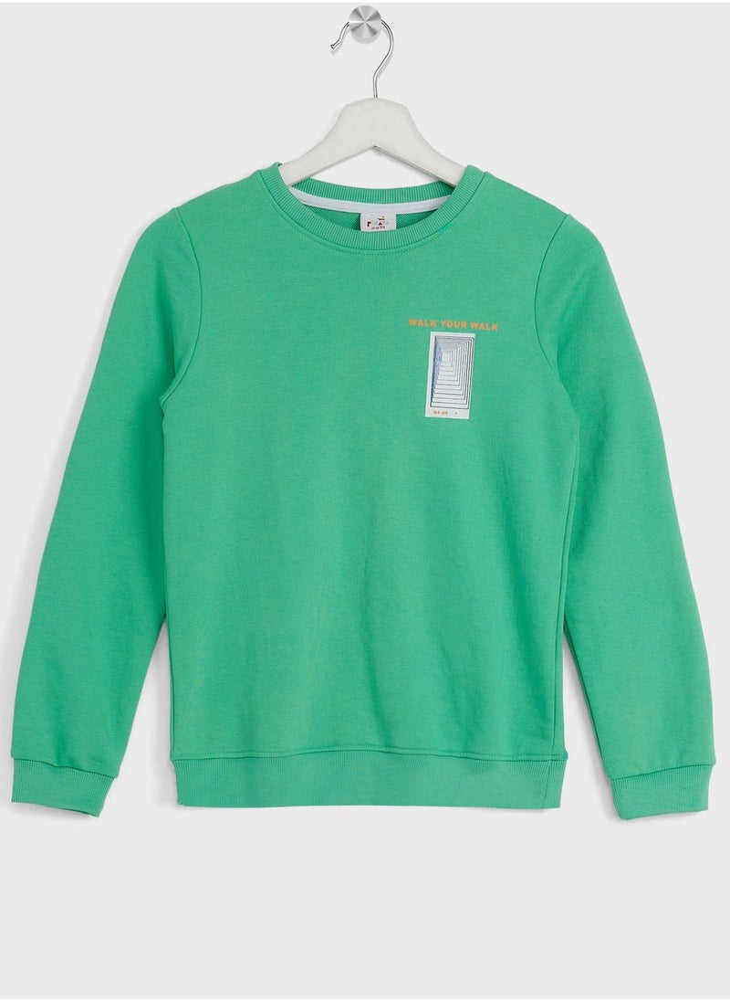Pinata - Boys Front And Back Printed Sweatshirt And Jogger Set - Image 1