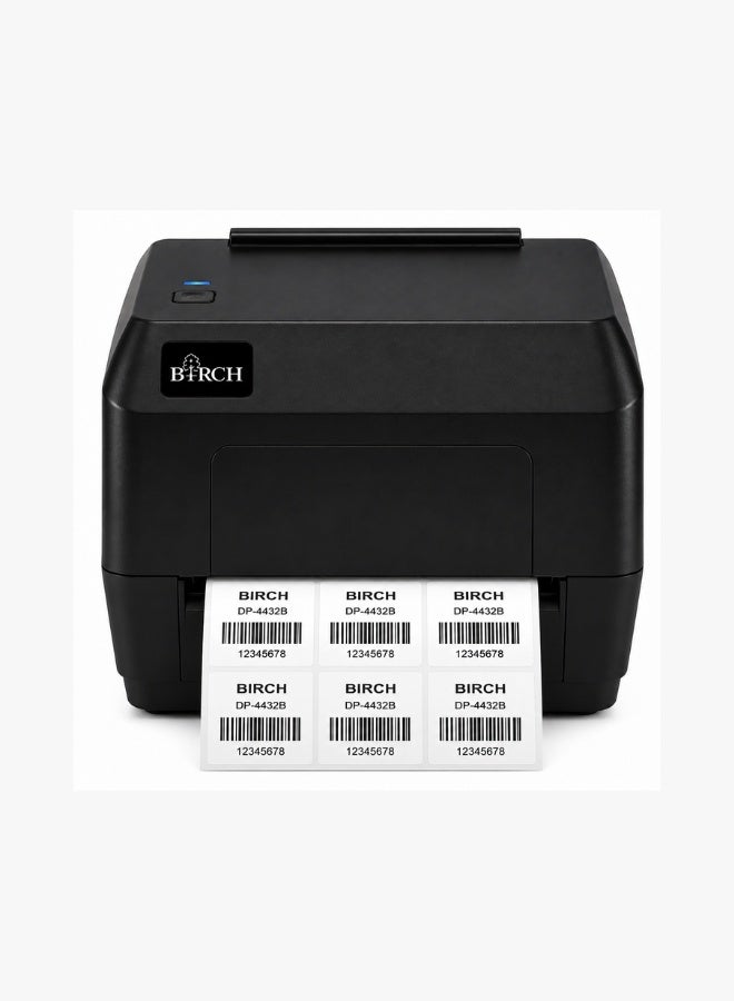 بيرتش طابعة باركود حرارية Birch DP-4432B – طابعة شحن وملصقات 4x6 متعددة المنافذ - Image 1