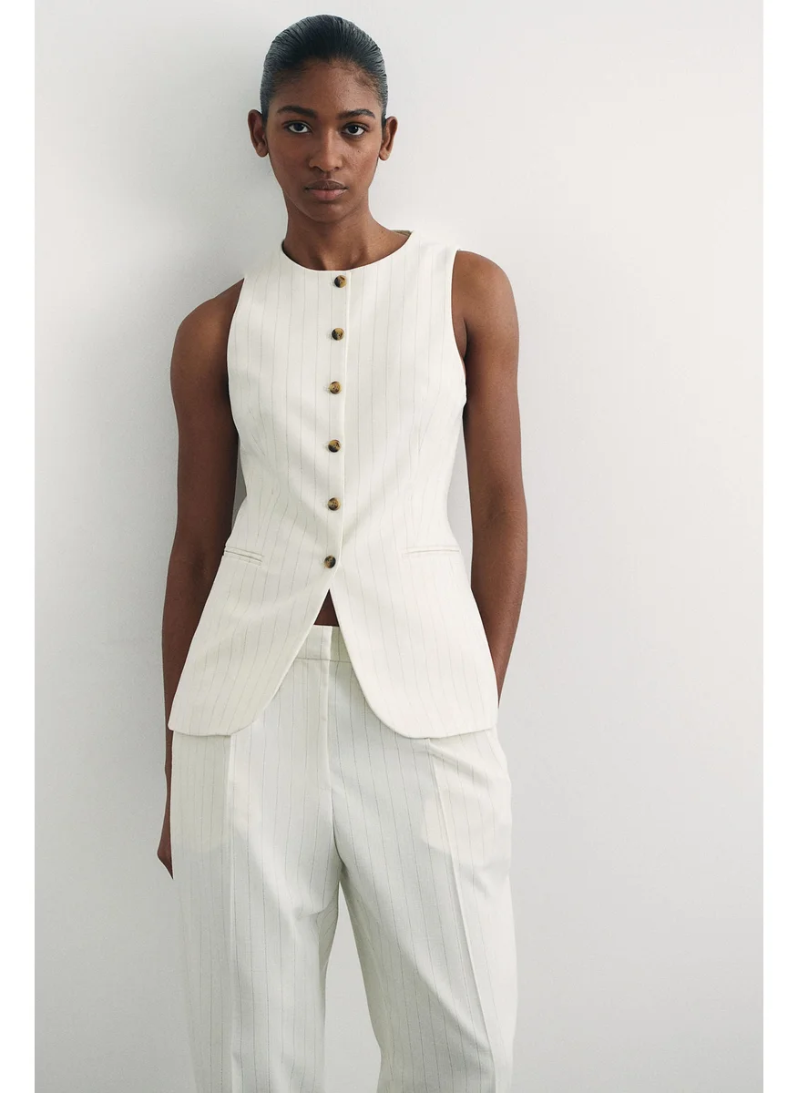 H&M Long Suit Waistcoat