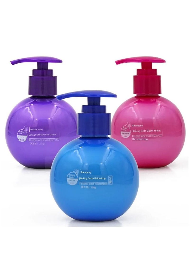 DubaiGallery معجون أسنان مبيض، صودا الخبز لإزالة البقع الطبيعية، إصلاح وتنشيط معجون الأسنان 1 عبوة لون عشوائي - Image 2