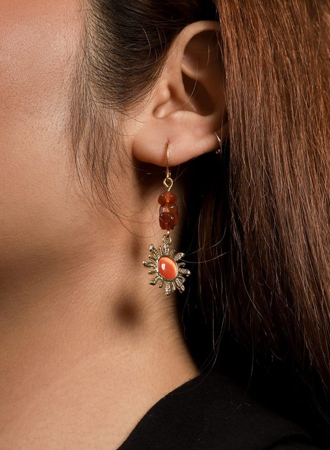 Sacina Boho Hippie Gothic Crystal Celestial Sun Earrings, Boho Earrings, Hippie Jewelry, Christmas Jewelry Gift For Women - Image 3